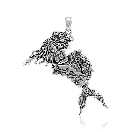 Moveable Mermaid Silver Pendant TP2695 Pendant