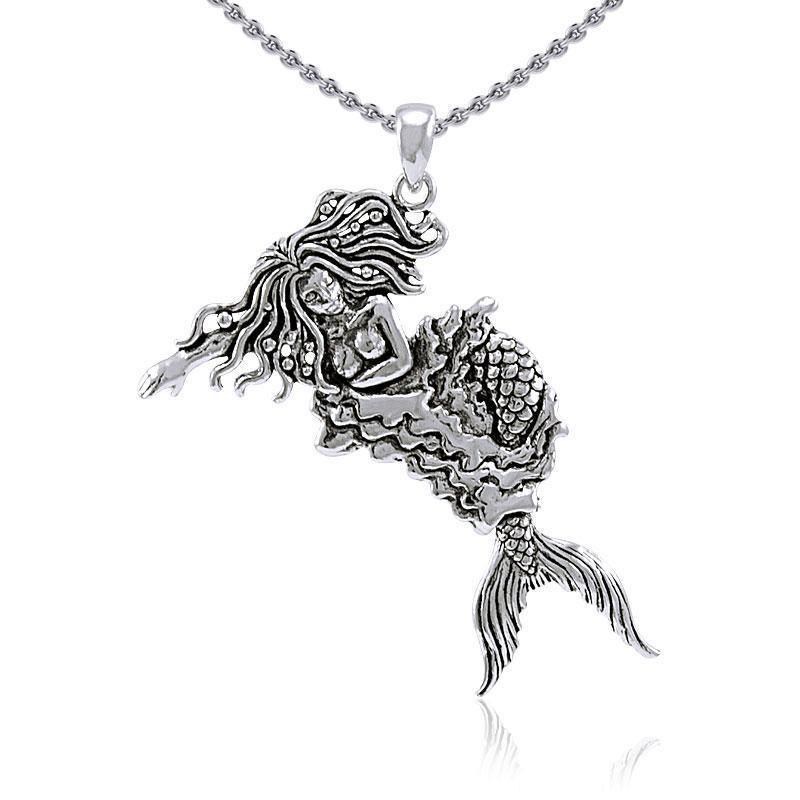 Moveable Mermaid Silver Pendant TP2695 Pendant