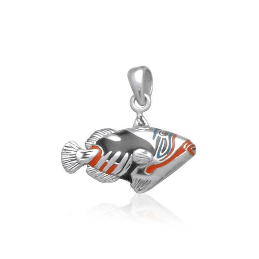 Hawaii Stage Fish Silver Pendant TP2723 - peterstone.dropshipping