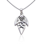 Wrapped in wonder and mystery ~ Sterling Silver Jewelry Pirate Skull Pendant TP3054 Pendant