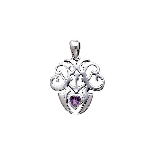 Skull Anchor Silver Pendant TP3064 Pendant