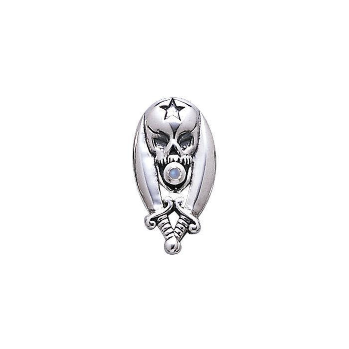 Skull and Sword Silver Pendant TP3065 Pendant
