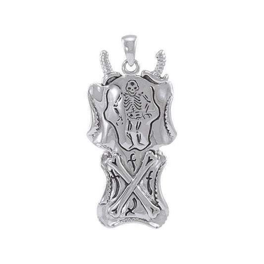 Queen Anne's Revenge Skeleton T Sterling Silver Pendant TP3068 - Pendants