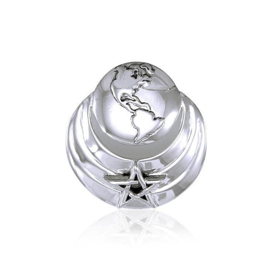 Earth Moon And Star Pendant TP3139 Pendant