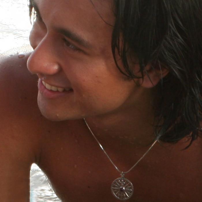 Compass Rose Silver Pendant TP3152