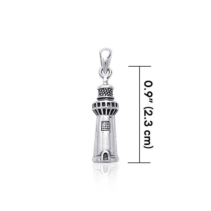 Antarctic Lighthouse ~ Sterling Silver Jewelry Pendant TP3156 Pendant