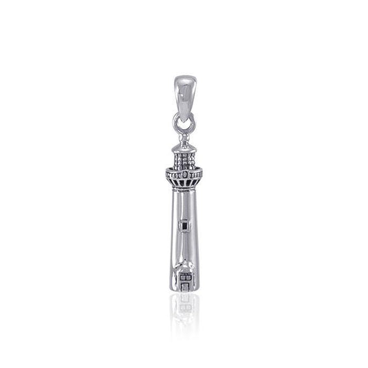 Cape May Lighthouse ~ Sterling Silver Jewelry Pendant TP3164 Pendant