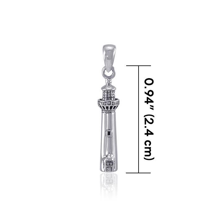 Cape May Lighthouse ~ Sterling Silver Jewelry Pendant TP3164 Pendant