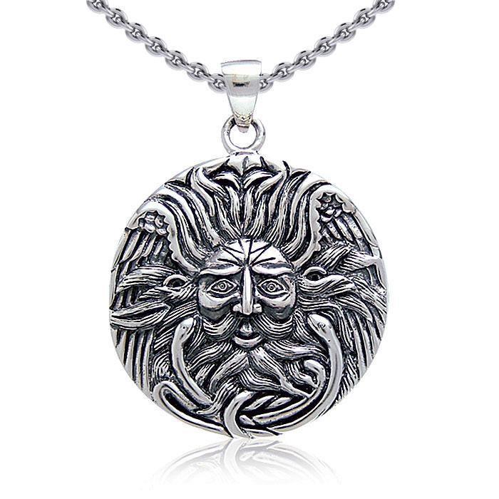 Sun God Medallion Pendant by Oberon Zell TP3199 Pendant