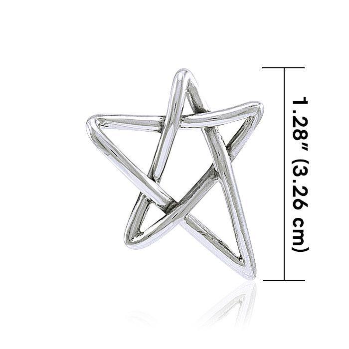 Silver Pentagram Pentacle Pendant TP3233 Pendant