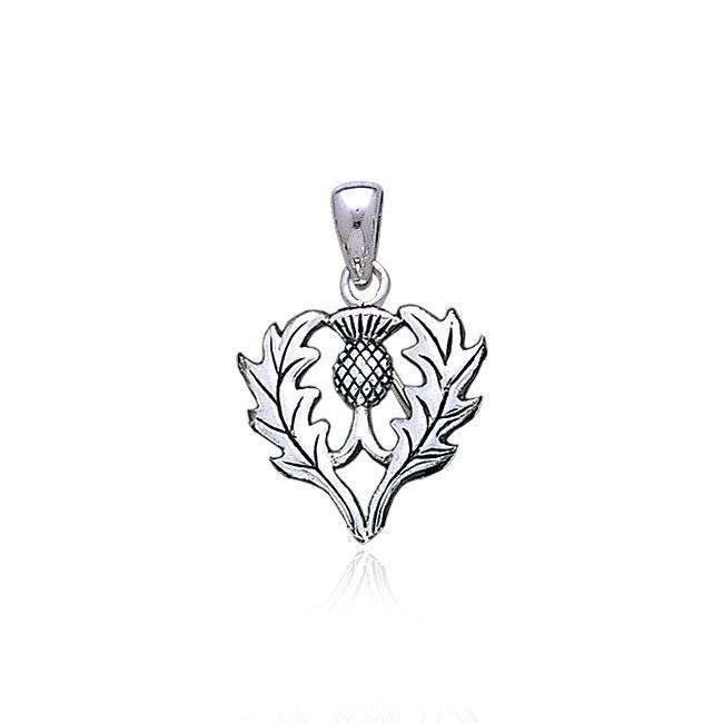 Scottish Thistle Silver Pendant TP3258 Pendant