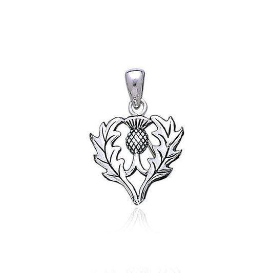 Scottish Thistle Silver Pendant TP3258 Pendant
