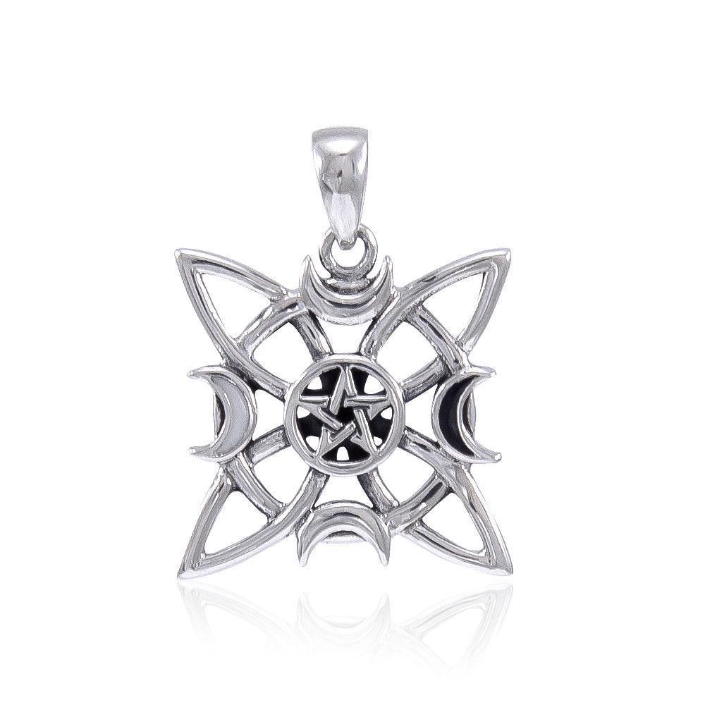 An inspirational blueprint of the Crescent Moon ~ Sterling Silver Pendant Jewelry  TP3274 Pendant