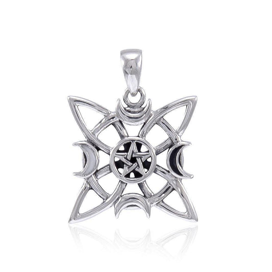 An inspirational blueprint of the Crescent Moon ~ Sterling Silver Pendant Jewelry  TP3274 Pendant