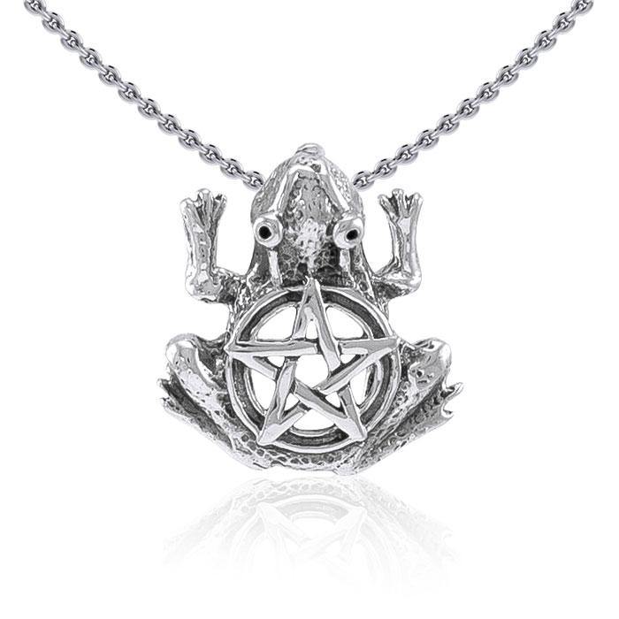 Frog Pentagram Silver Pendant TP3293 Pendant