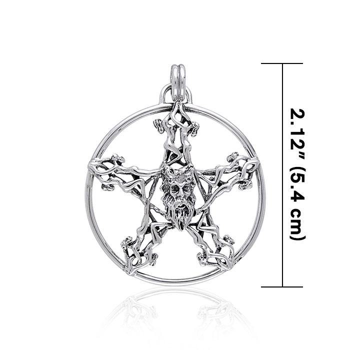 Silver Pentagram Pentacle Pendant TP3299 Pendant