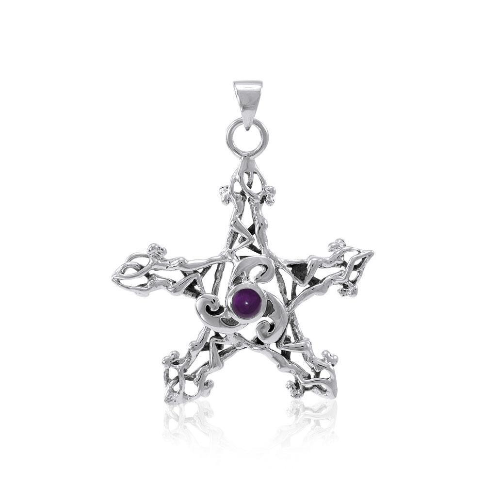 Silver Pentagram Pentacle Pendant TP3300 Pendant