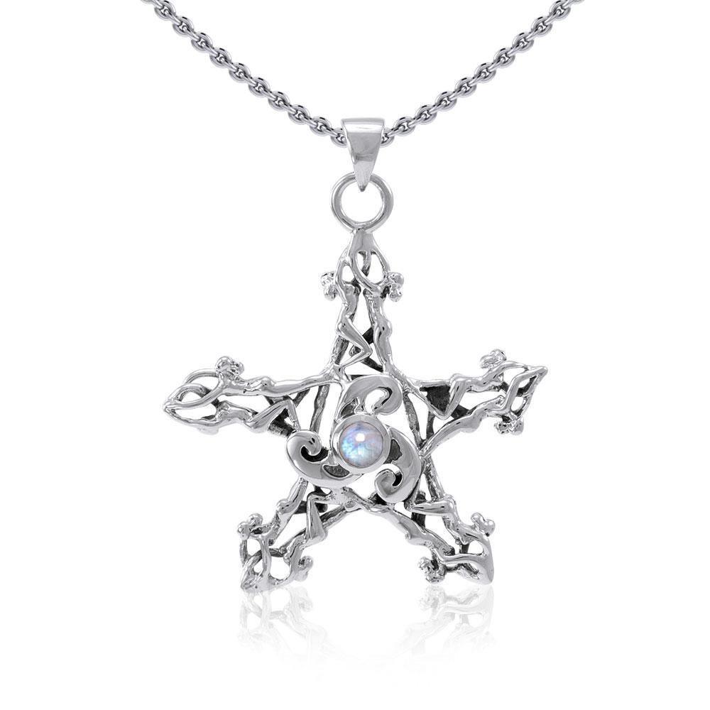 Silver Pentagram Pentacle Pendant TP3300 Pendant