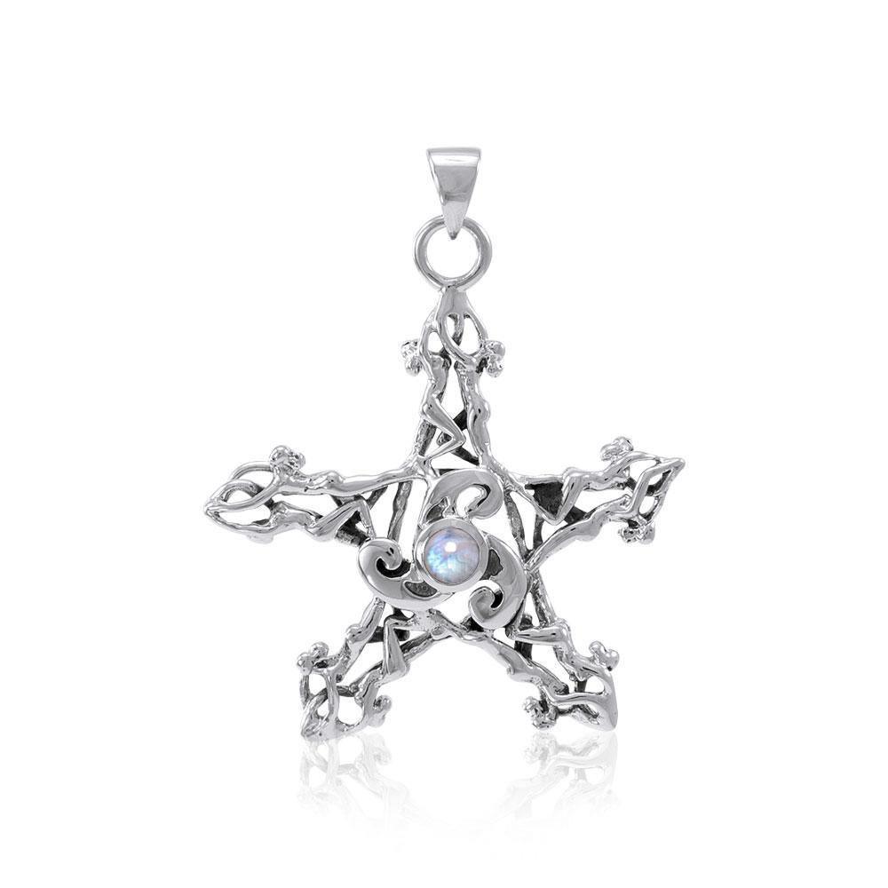 Silver Pentagram Pentacle Pendant TP3300 Pendant