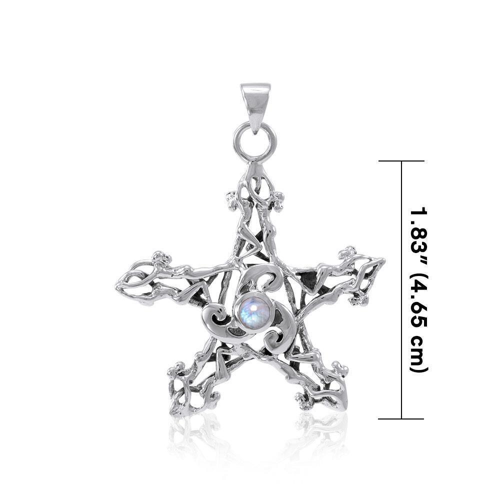 Silver Pentagram Pentacle Pendant TP3300 Pendant