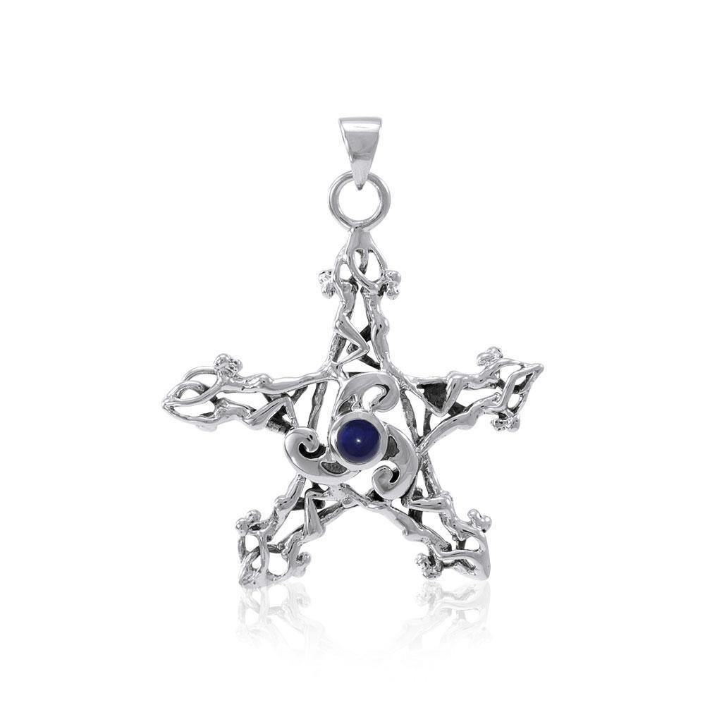Silver Pentagram Pentacle Pendant TP3300 Pendant