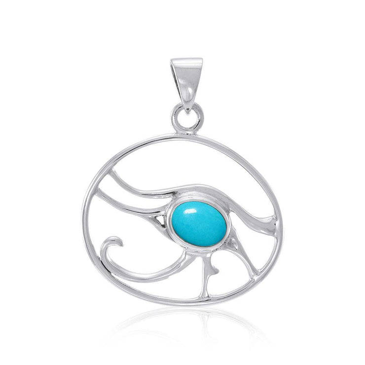 Eye of Horus, subtle imagery with strong energy ~ Sterling Silver Jewelry Pendant TP3306 Pendant