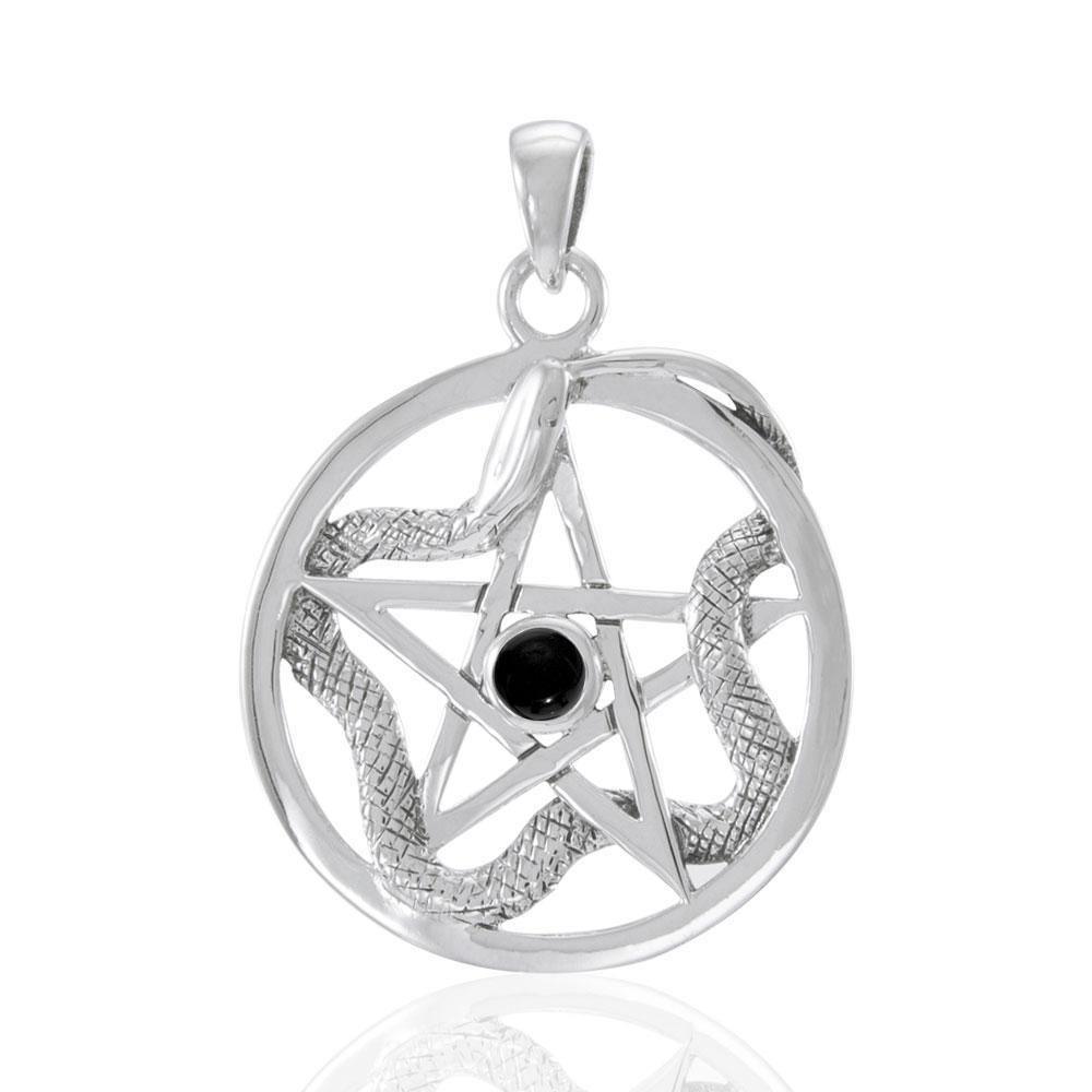 The Star with Weaving Snake Silver Pendant TP3312 Pendant