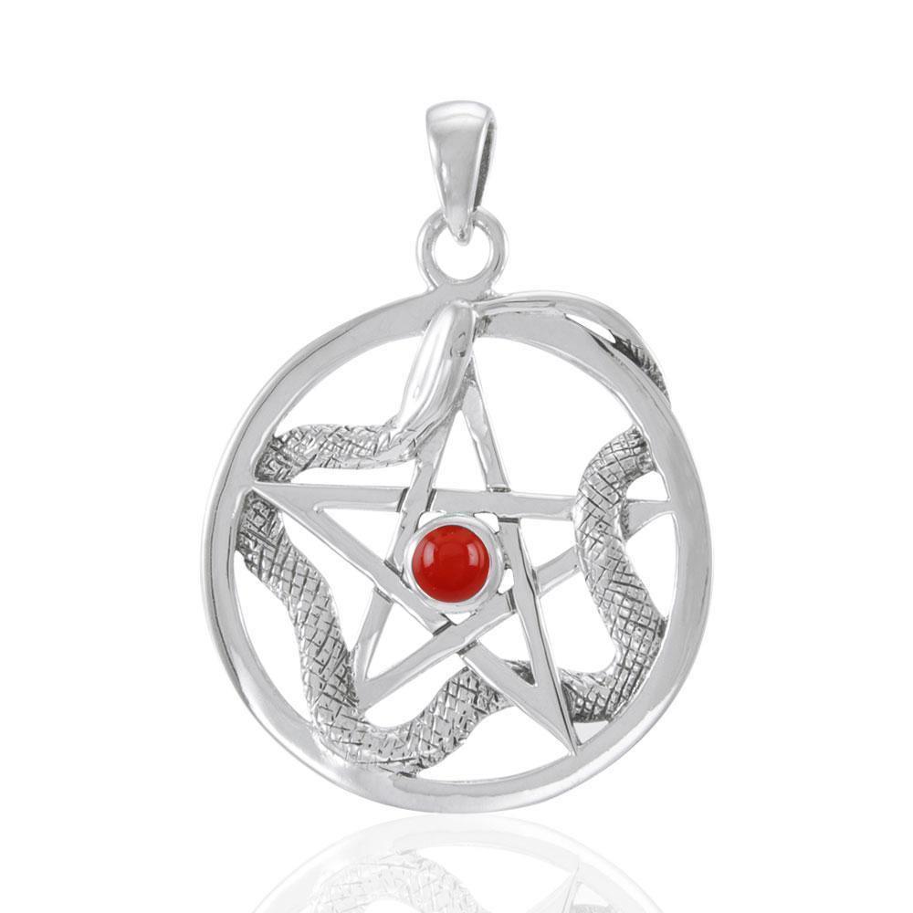 The Star with Weaving Snake Silver Pendant TP3312 Pendant