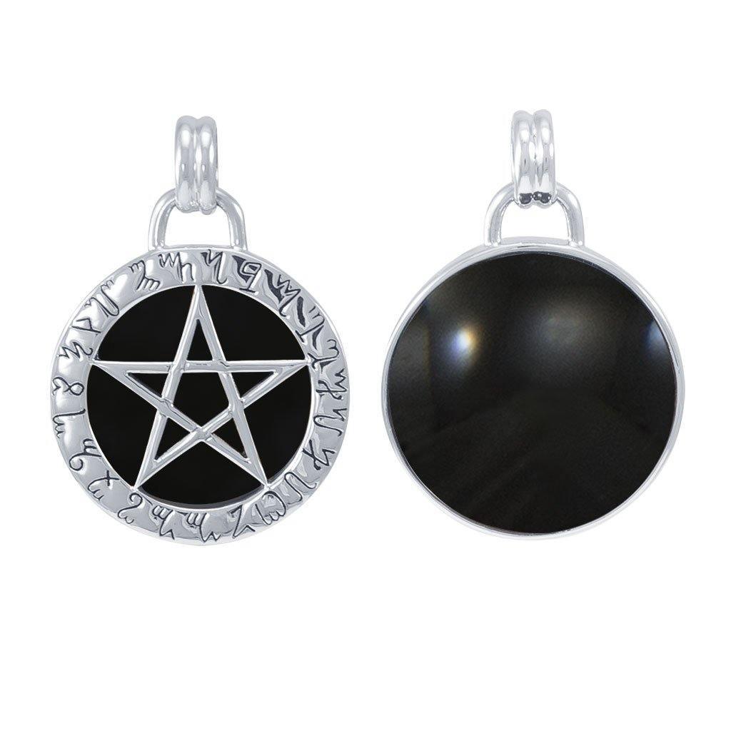 Silver Pentagram Pentacle Pendant TP3392 Pendant