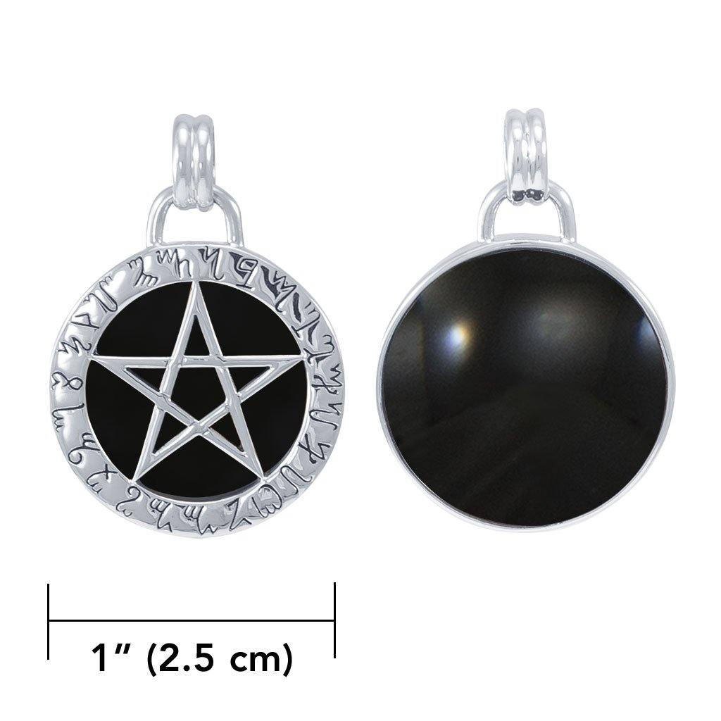 Silver Pentagram Pentacle Pendant TP3392 Pendant