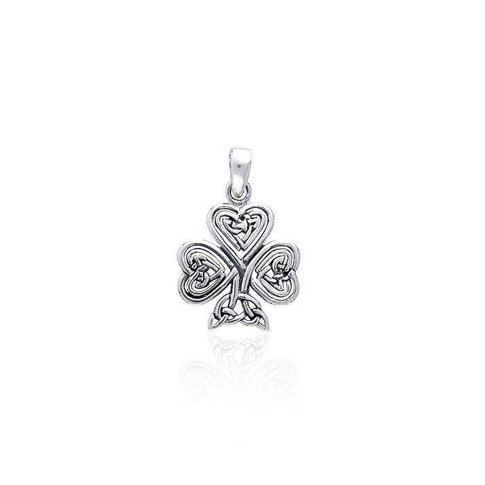 Celtic Knotwork Shamrock Silver Pendant TP3419 Pendant