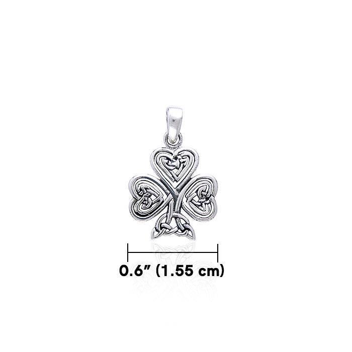 Celtic Knotwork Shamrock Silver Pendant TP3419 Pendant