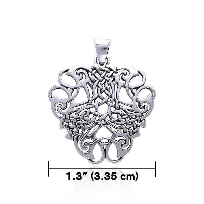 Contemporary Celtic Knotwork Silver Pendant TP3479 Pendant