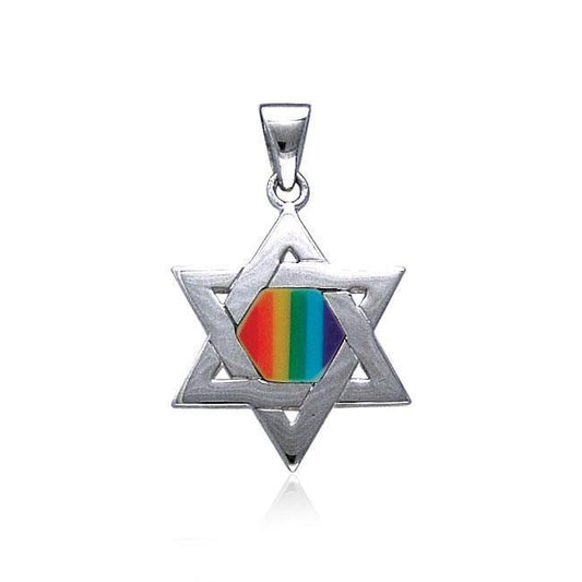 Star of David Rainbow Pendant TP3520 Pendant