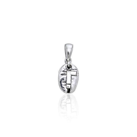 Exclamation Mark Coffee Bean Silver Pendant TP389 Pendant