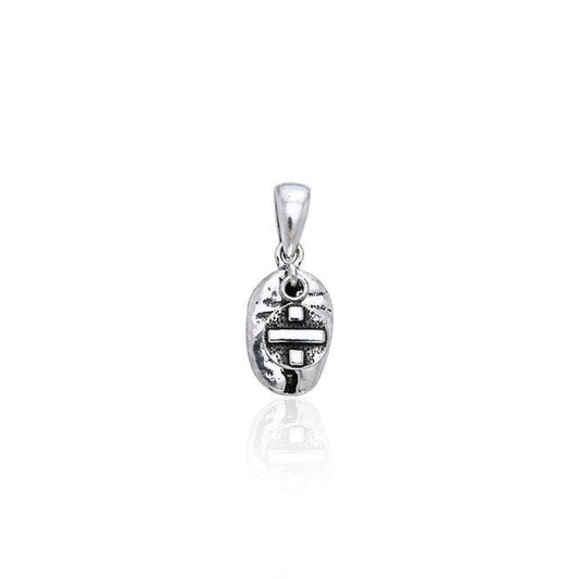 Divided by Coffee Bean Silver Pendant TP393 Pendant