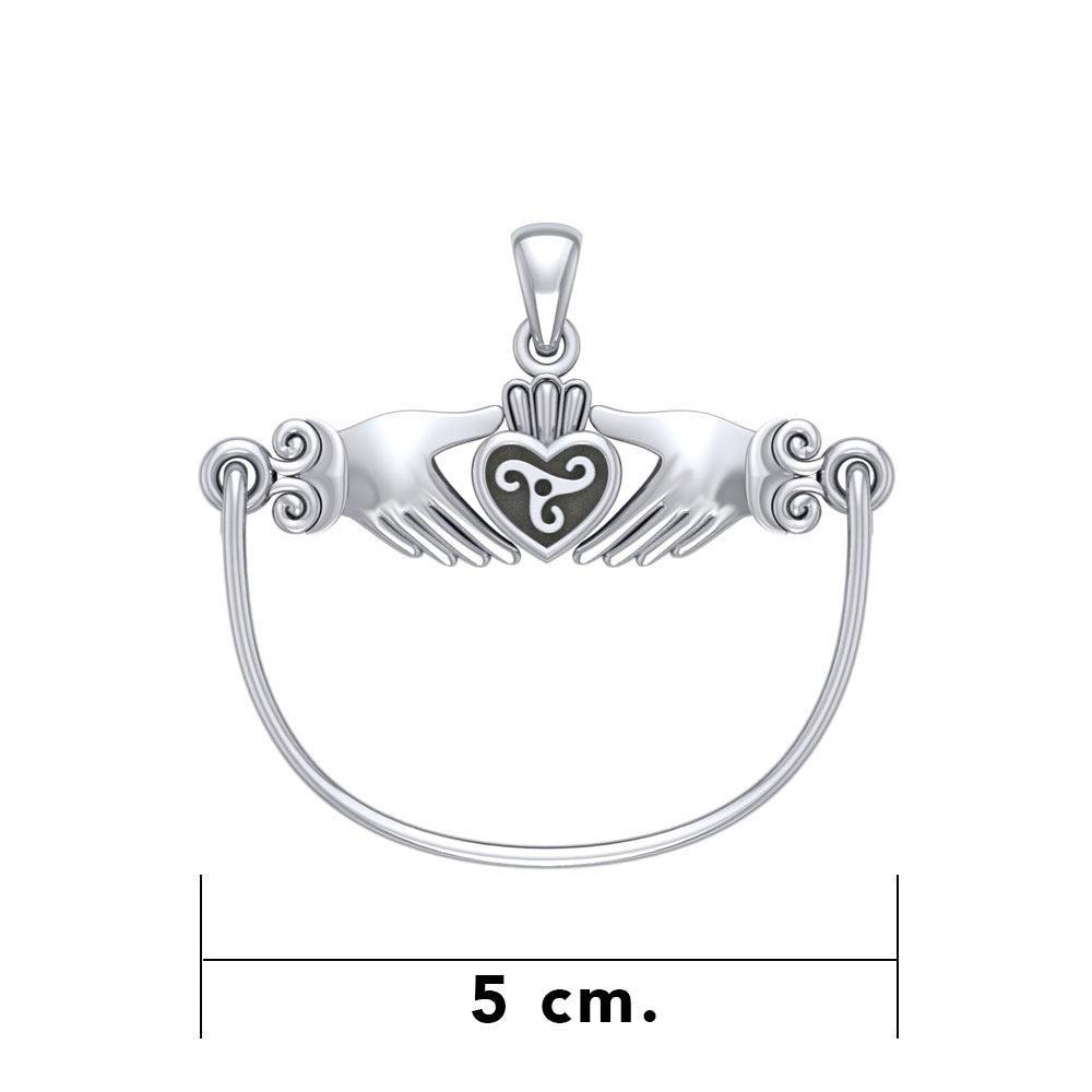 You hold my heart ~ Celtic Triquetra Claddagh Charm Holder Pendant TP942 - peterstone.dropshipping