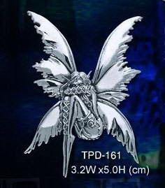 Bashful Fairy Silver Pendant TPD161 Pendant