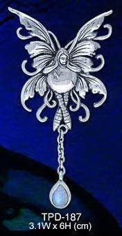 Fly under the Moonlight with the Bubble Rider Fairy Sterling Silver Pendant by Amy Brown TPD187 - peterstone.dropshipping