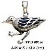 Shore Bird Sterling Silver Pendant TPD586