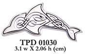 Celtic Dolphin Silver Pendant TPD1030 Pendant