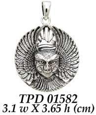 Ariel The Bird Goddess Silver Pendant TPD1582 - peterstone.dropshipping