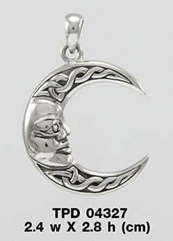Celtic Knot Man in the Moon Pendant TPD4327 - peterstone.dropshipping