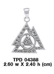 Viking Rune Valknut Pendant TPD4388 - peterstone.dropshipping