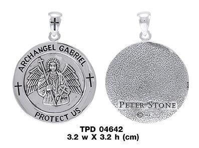 Archangel Gabriel Medallion Pendant TPD4642 - peterstone.dropshipping