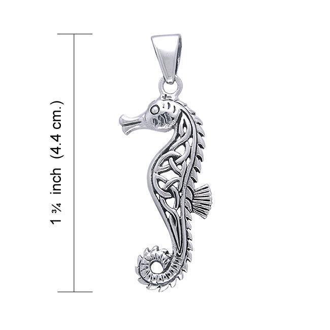 Celtic Seahorse Silver Pendant TPD055 Pendant