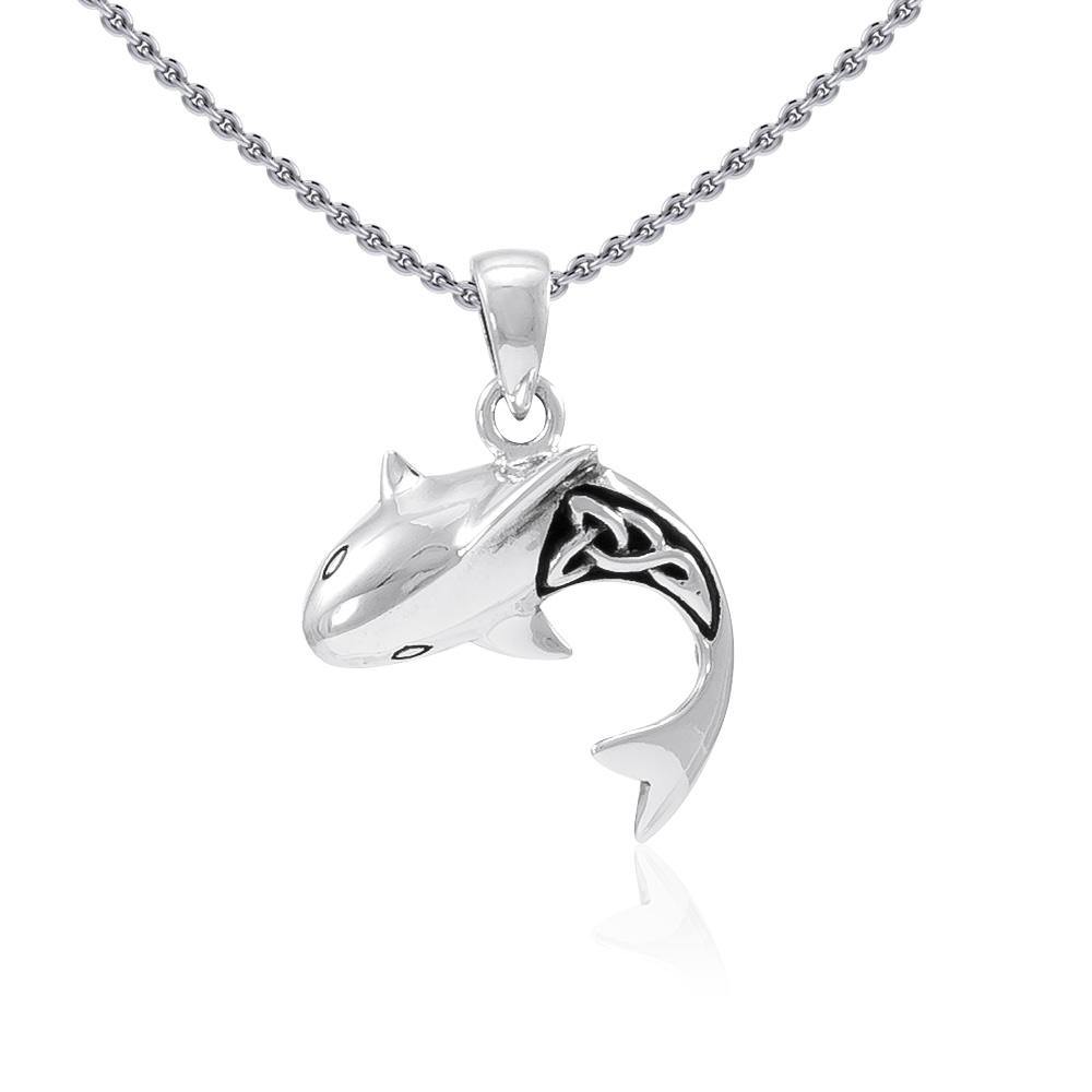 Celtic Shark Silver Pendant TPD066 Pendant