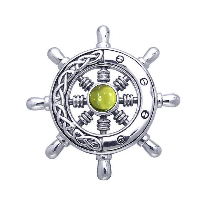 Large Celtic Ship Wheel ~ Sterling Silver Pendant Jewelry TPD069 - peterstone.dropshipping