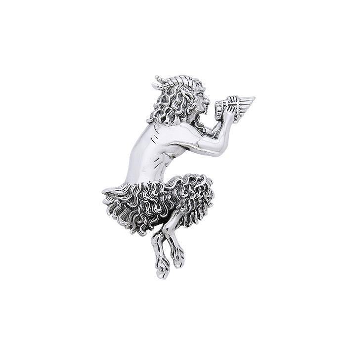 Dancing Pan Silver Pendant TPD1048 - Wholesale Jewelry