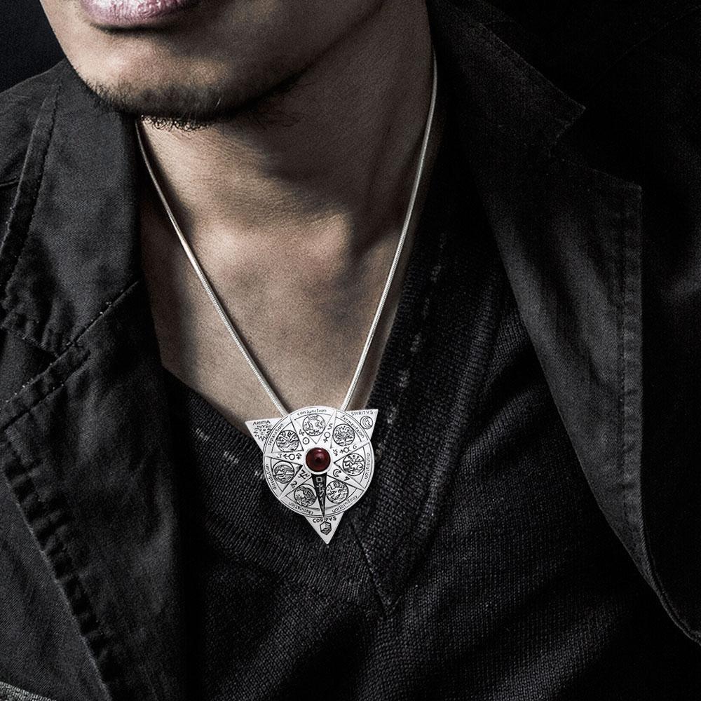 Beyond the Wonderful Transformation in Alchemical Mandala Sterling Silver Pendant TPD1123 Pendant